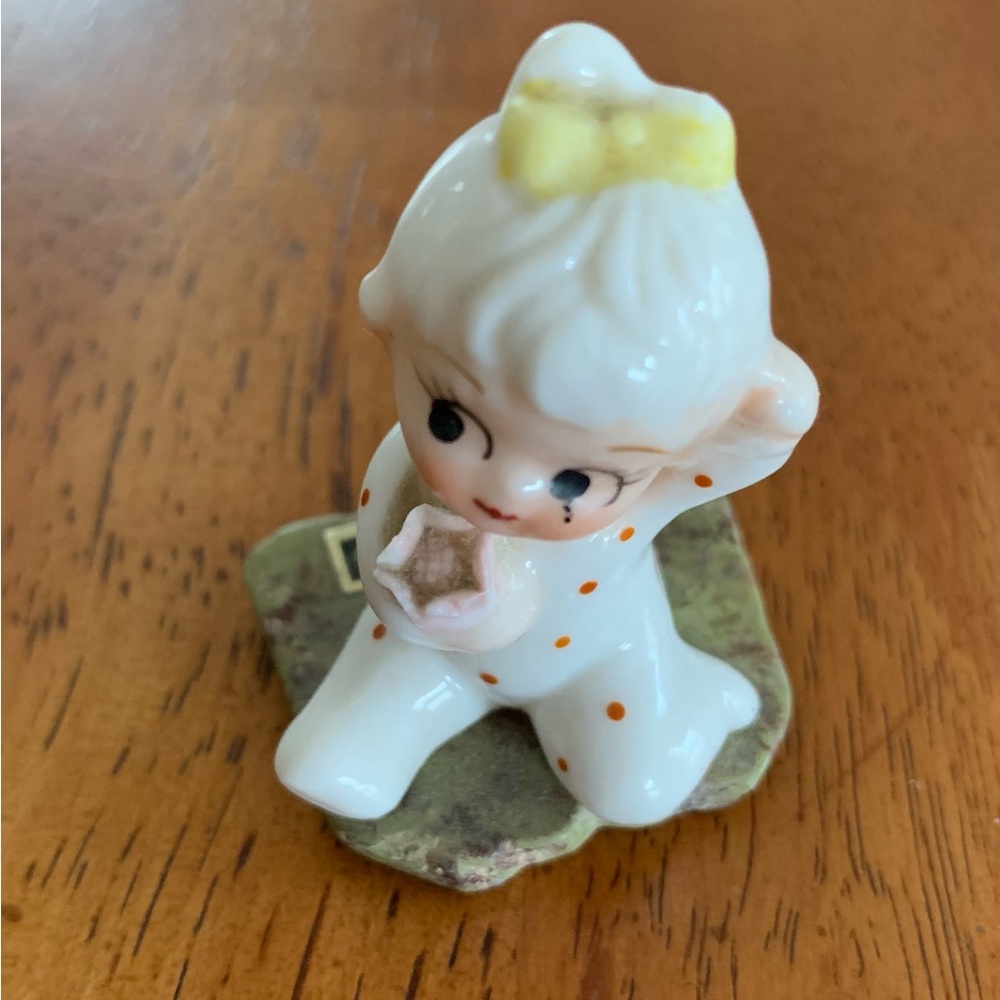 Vintage Ceramic Porcelain Baby Girl Figurine